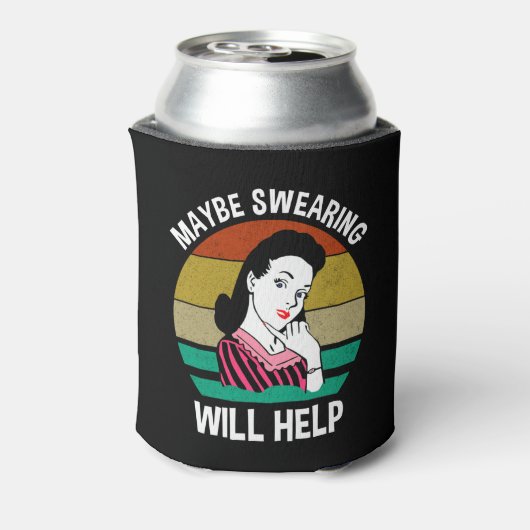 恐らく非難救済は皮肉なおもしろいことわざ 缶クーラー (缶裏面)