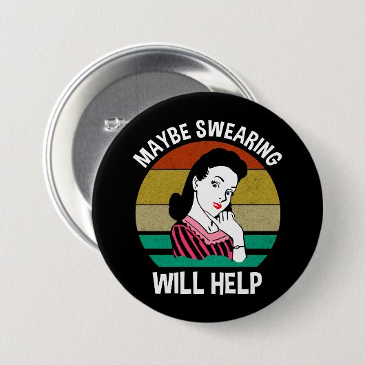 恐らく非難救済は皮肉なおもしろいことわざ 缶バッジ (正面&裏面)