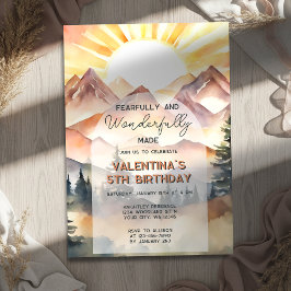 恐るべきほどに奇妙に造られ Psalm 139 誕生日 招待状