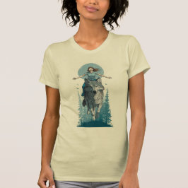 恐るべきオオカミパワーのTシャツ Tシャツ