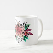 恐る恐るそしてすばらしくなされた賛美歌の139:14 コーヒーマグカップ (正面右)