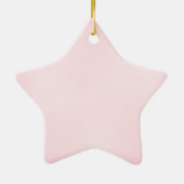 恐る恐るそしてすばらしく作られる-ピンク セラミックオーナメント (裏面)