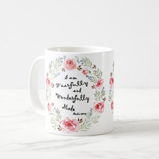 恐る恐る及びすばらしくマグを作りました コーヒーマグカップ (正面左)