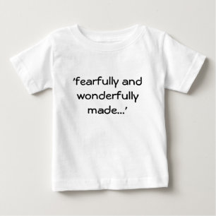 恐る恐る引用文のワイシャツ ベビーTシャツ
