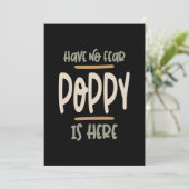 恐れがないポピーはここにいる – 父と祖父ギ サンキューカード (スタンド正面)