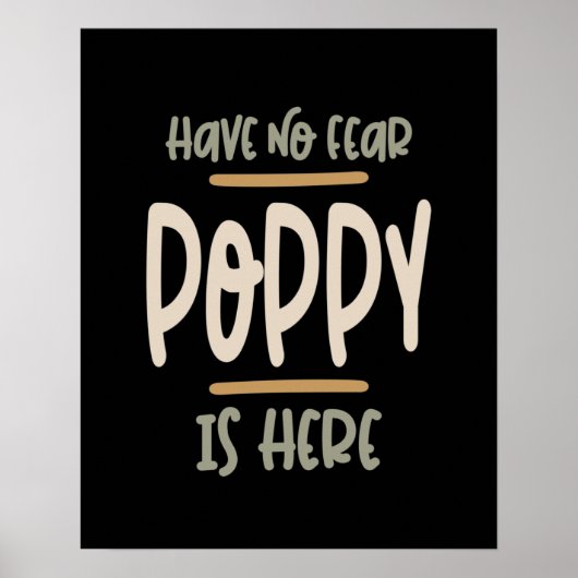 恐れがないポピーはここにいる – 父と祖父ギ ポスター (正面)