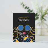 恐れずに本物である ポストカード (スタンド正面)