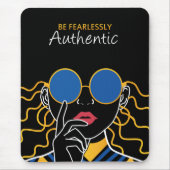 恐れずに本物である マウスパッド (正面)