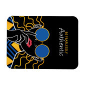 恐れずに本物である マグネット (横)