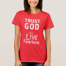 恐れず生きる 神を信じる Tシャツ クリスチャンTシャツ