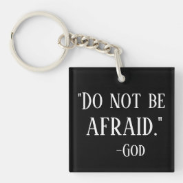 恐れている引用文のプリントのかわいいクリスチャンがあないで下さい キーホルダー