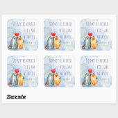 恐れてはいけないエレミヤ46:28聖書の引用文 スクエアシール (シート)