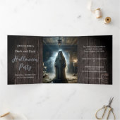 恐れてはいけないハローウィンパーティ 三つ折り招待状 (内部)