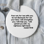 恐れてはいけない,わたしはあなたと共にいるからだ。失望させられない,ために 缶バッジ (インサイチュ)