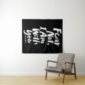 恐れてはいけない、わたしはあなたと共にいる – 聖書の聖句イザヤ41:10 タペストリー (インサイチュ(横))