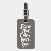 恐れてはいけない、わたしはあなたと共にいる – Isaiah 41:10神イエス ラゲッジタグ (正面縦)