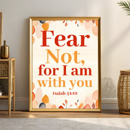 恐れてはいけない、わたしはあなた方ボホ・クリスチャン・アートと共にいるからだ ポスター