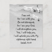 恐れてはいけない、イザヤ聖なる書物、 経典私はあなたと一緒にいるイザヤ ポストカード (正面)