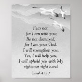 恐れてはいけない、イザヤ聖なる書物、 経典私はあなたと一緒にいるイザヤS ポスター (正面)