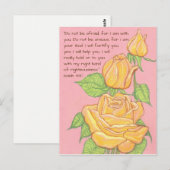 恐れてはいけない～バラ ポストカード (正面/裏面)