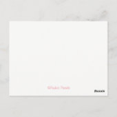 恐れてはいけない～バラ ポストカード (裏面)