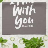 恐れてはいけない、私はあなたとキリスト教信仰の神イエスである キッチンタオル (折り畳み)