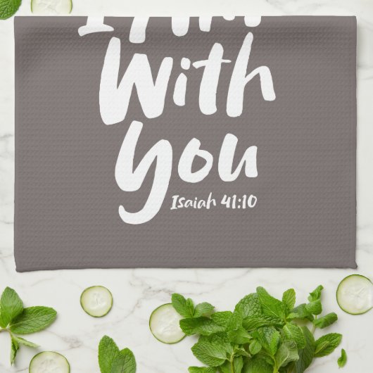 恐れてはいけない、私はあなたとキリスト教信仰の神イエスである キッチンタオル (折り畳み)