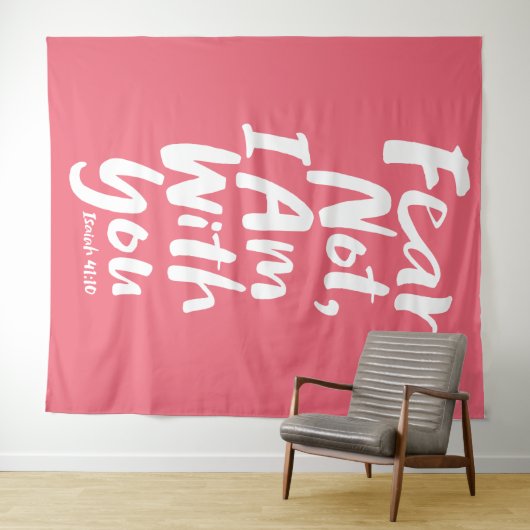 恐れてはいけない、私はあなたとキリスト教信仰の神イエスである タペストリー (インサイチュ(横))