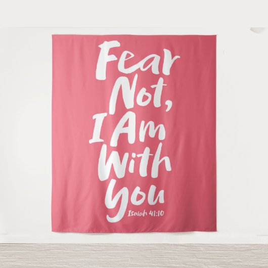 恐れてはいけない、私はあなたとキリスト教信仰の神イエスである タペストリー (正面)