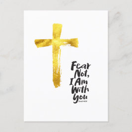 恐れてはいけない、私はあなたとクリスチャン – イザヤ41:10 シーズンポストカード