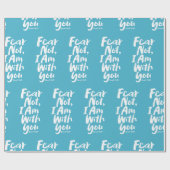 恐れてはいけない、私はあなたとクリスチャン – イザヤ41:10 ラッピングペーパー (フラット)