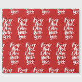 恐れてはいけない、私はあなたとクリスチャン – イザヤ41:10 ラッピングペーパー (フラット)