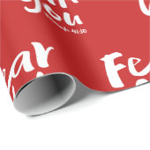 恐れてはいけない、私はあなたとクリスチャン – イザヤ41:10 ラッピングペーパー (ロールコーナー)