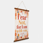 恐れてはいけない、私はあなたと一緒にいるボホのクリスチャンの壁 吊り下げ型タペストリー (傾斜あり)