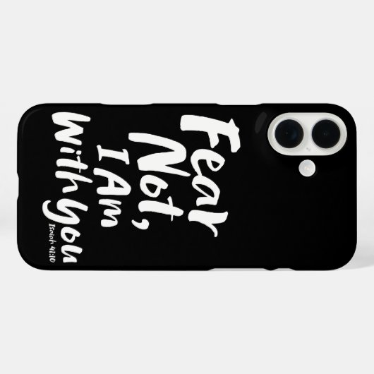 恐れてはいけない、私はあなたと一緒にいる – クリスチャン希望イエス Case-Mate iPhoneケース (裏面 (横))