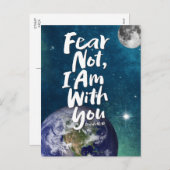 恐れてはいけない、私はあなたと一緒にいる – クリスチャン神イエス シーズンポストカード (正面/裏面)