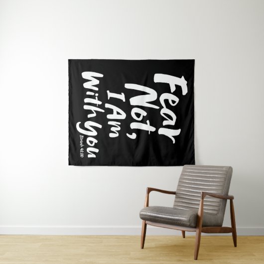 恐れてはいけない、私はあなたと一緒にいる – 宗教願い神イエス タペストリー (インサイチュ(横))