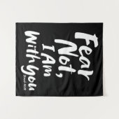 恐れてはいけない、私はあなたと一緒にいる – 宗教願い神イエス タペストリー (正面(横))