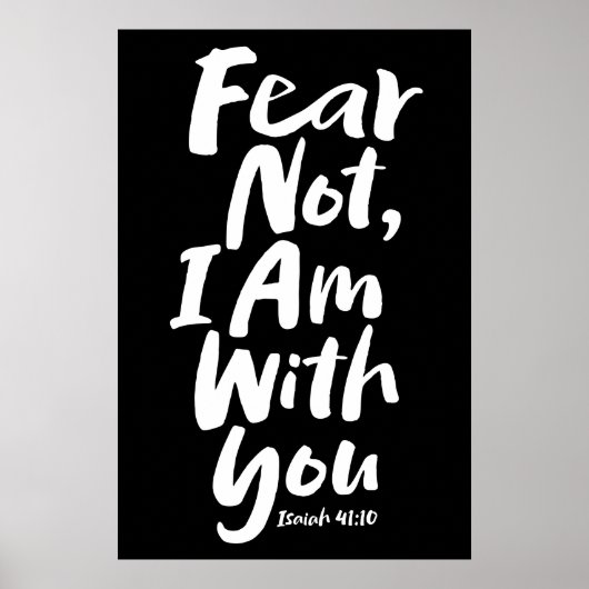 恐れてはいけない、私はあなたと一緒にいる – 宗教願い神イエス ポスター (正面)