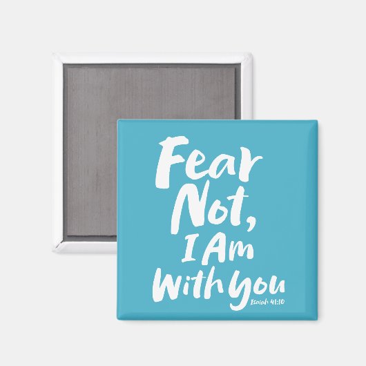 恐れてはいけない、私はあなたと一緒にいる – 宗教願い神イエス マグネット (正面/裏面)