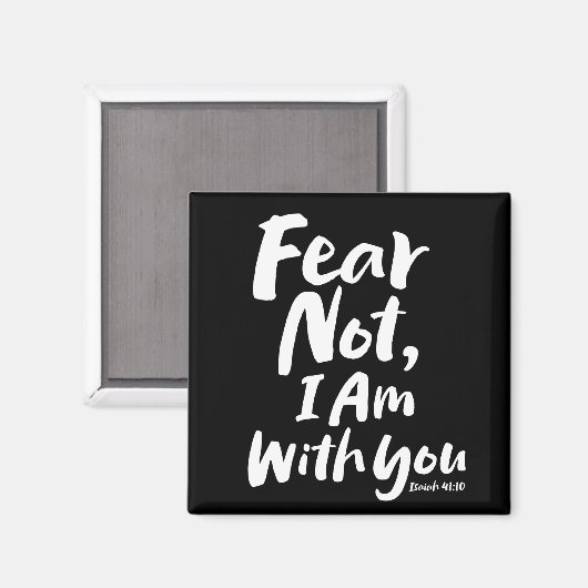 恐れてはいけない、私はあなたと一緒にいる – 宗教願い神イエス マグネット (正面/裏面)