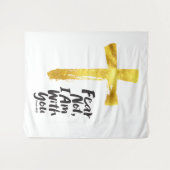 恐れてはいけない、私はあなたと共にいる – クリスチャン – イザヤ41:10 タペストリー (正面(横))