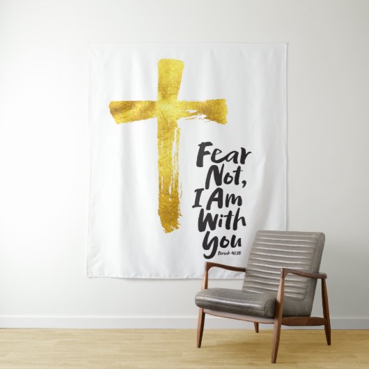 恐れてはいけない、私はあなたと共にいる – クリスチャン – イザヤ41:10 タペストリー (インサイチュ)