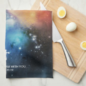 恐れてはいけない、私はあなた方と共にいるイエス神イザヤ41:10 キッチンタオル (四つ折り)