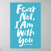 恐れてはいけない、私はあなた方と共にいる信仰の神イエス ポスター (正面)