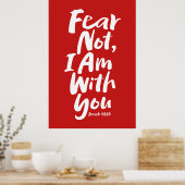 恐れてはいけない、私はあなた方と共にいる信仰の神イエス ポスター (キッチン)
