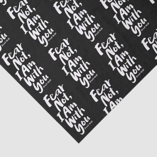 恐れてはいけない、私はあなた方と共にいる – イザヤ書第41章10節 薄葉紙 (詳細)