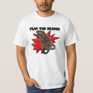 恐れて下さいビーバー(価値ティー)を Tシャツ