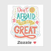 恐れないで素晴らし シール (シート)