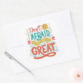 恐れないで素晴らし スクエアシール (封筒)